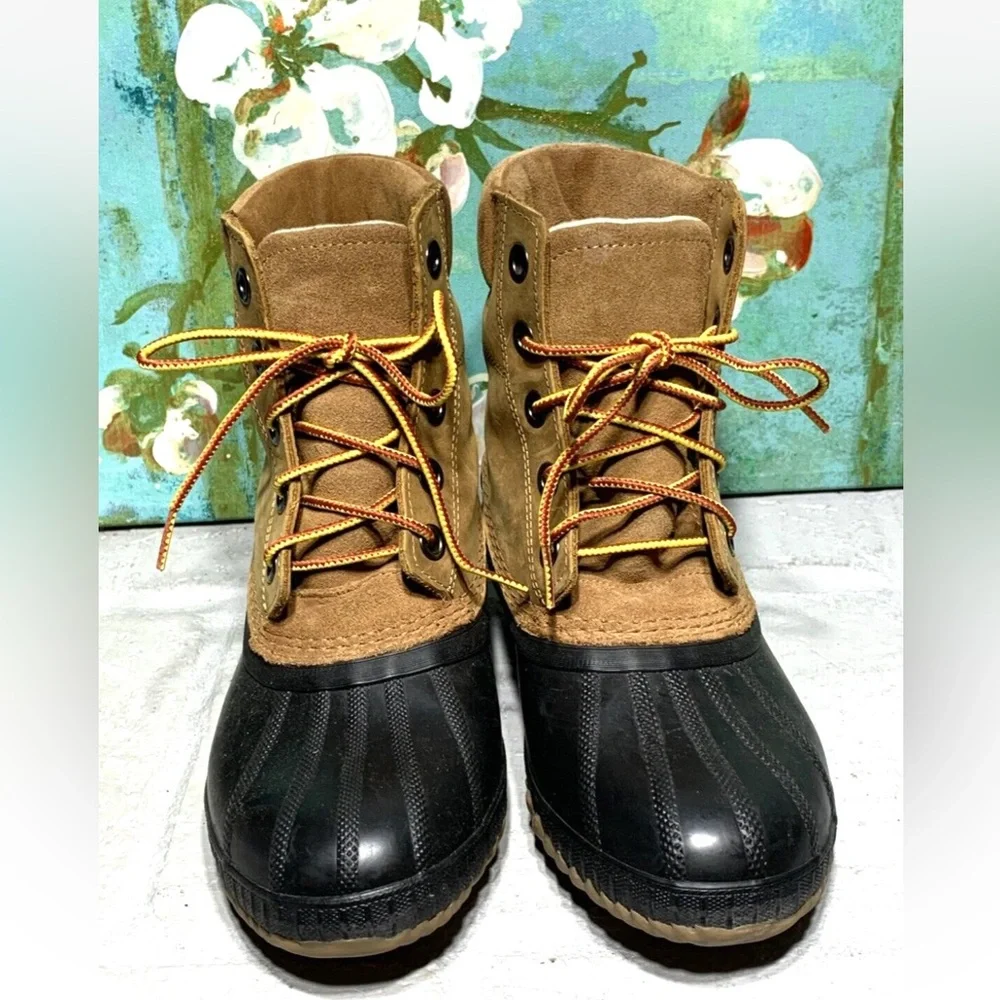 Sorel Cheyanne II Waterproof Duck Boots Leather Winter Snow Youth 5 Wns 6.5